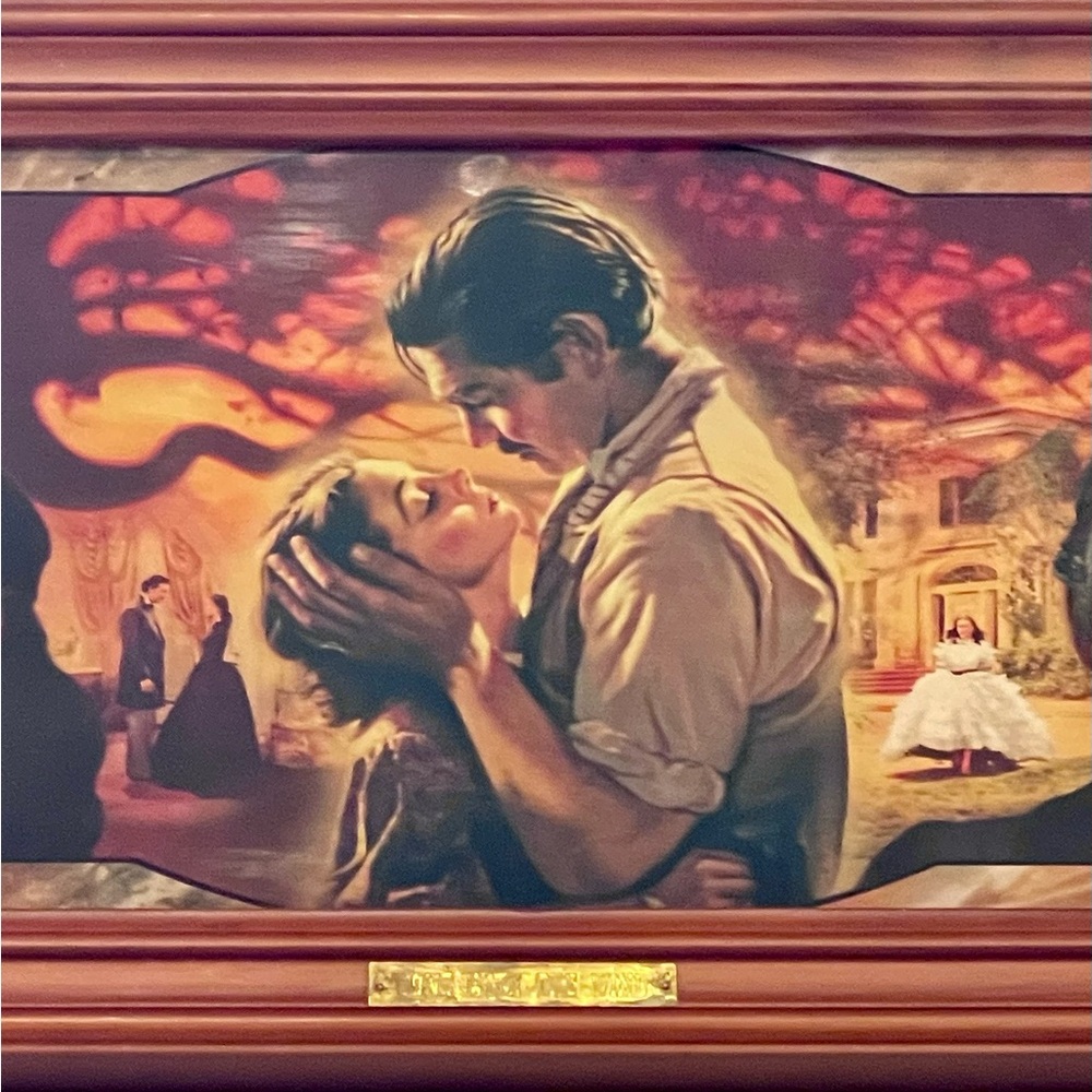 Gone With The Wind Framed Wall Panorama Limited Edition By Bradford Exchange - Picture 3 of 7